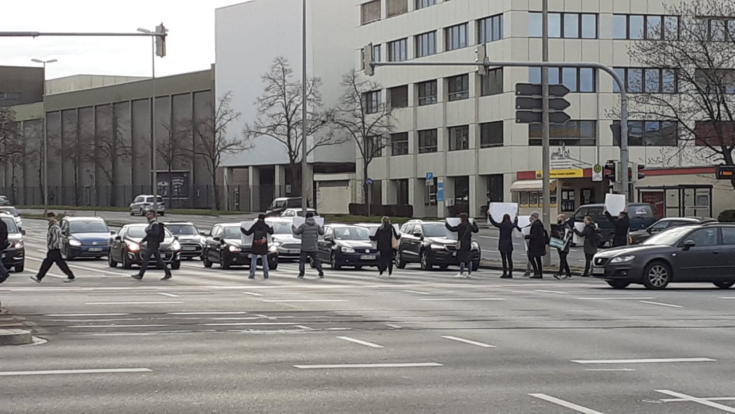 Ampel-Aktion für Tierrechte