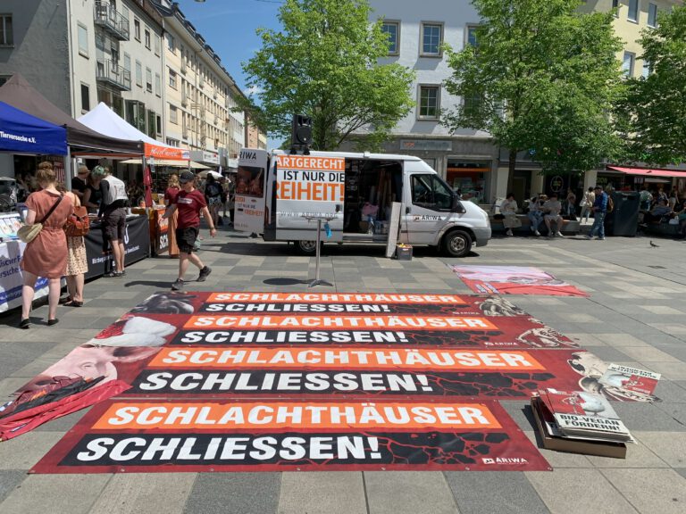 Schlachthäuser schließen Demo Würzburg 2025
